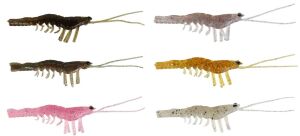Savage gear LB Manic Shrimp 10 cm 4 Adet Sahte Balık Glow