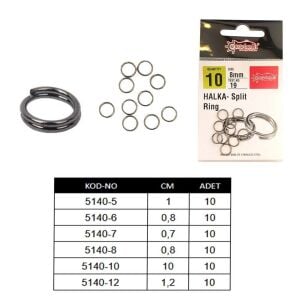 Captain 5140 Kaşık Halkası 10lu Paket Black Nikel