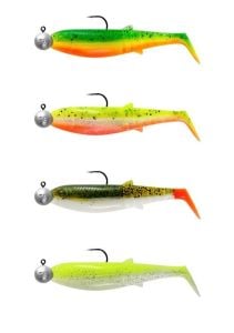 Savage Gear Cannibal Shad 8cm 5gr+7.5gr #2/0 Dark Water 4+4 Adet Sahte Balık