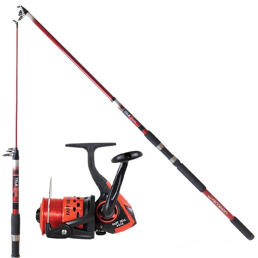 Remixon Apache 360cm Olta Kamışı & Remixon Fast Sell 6000 Olta Makinesi Kırmızı