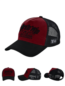 Fujin BTW Trucker Şapka Black Burgundy