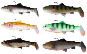 Savage gear 3D Trout Rattle Shad 12.5 cm 35 gr Sahte Balık 02-Golden Albino Rainbow