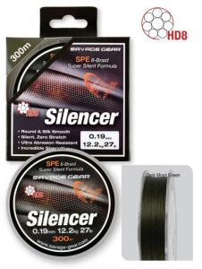 Savage gear HD8 Silencer Braid 120 mt Green Örgü İp 0,28 mm