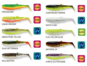 Savage Gear Cannibal Shad 10cm 9gr Sahte Balık Olive Hot Orange