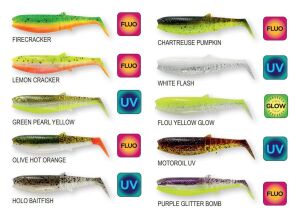 Savage Gear Cannibal Shad 6.8cm 3gr Sahte Balık Purple Glitter Bomb