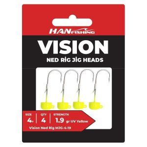 Vision Ned Rig Uv Yellow GMJ-2-47 JigHead