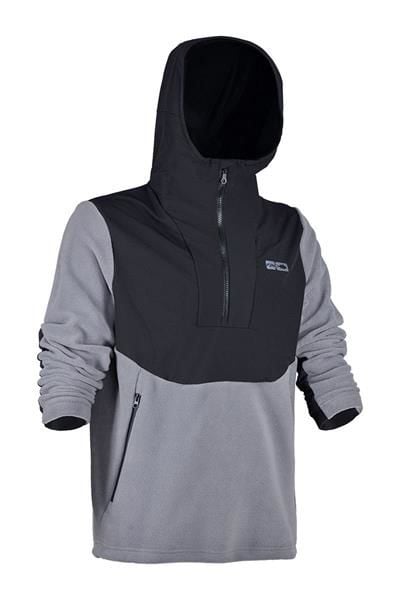 Fujin SeaGame Technical Polar Hoodie Black Grey